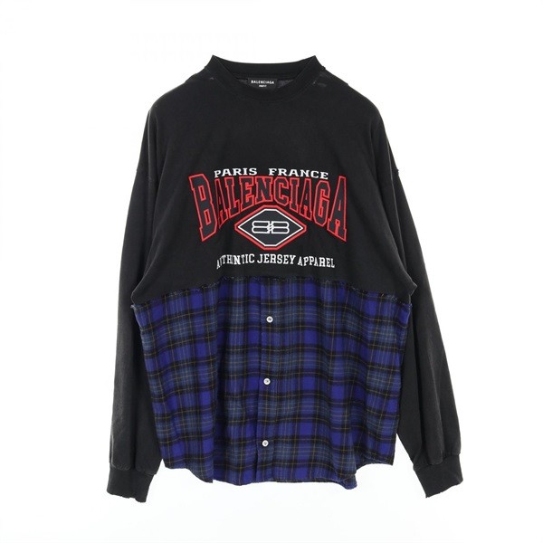 美品 balenciaga シャツ ロゴ ビッグサイズ BALENCIAGA 美品 balenciaga シャツ ロゴ ビッグサイズ BALENCIAGA