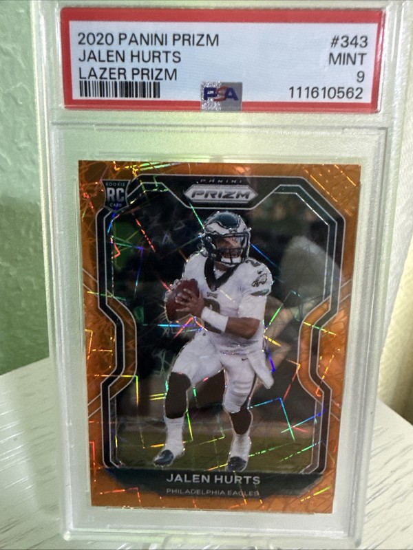 2020 Panini Prizm - Rookie Jalen Hurts #343 Lazer Prizm (RC) PSA 9!
