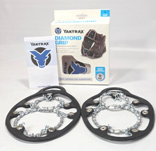Yaktrax Diamond Grip Size Large New Open Box Winter Ice Snow Anti Slip Grips