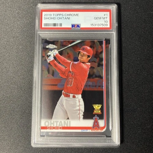2019 Topps Chrome Shohei Ohtani Batting Card #1 PSA 10 GEM MINT 🔥🐐🔥
