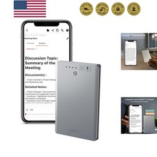 64GB Digital AI Voice Recorder: Lightweight, Cloud Transcription  Summarization