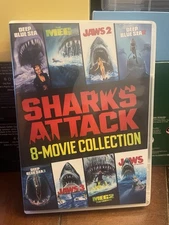 Sharks Attack 8 Film Collection DVD ⚠️OPEN BOX⚠️