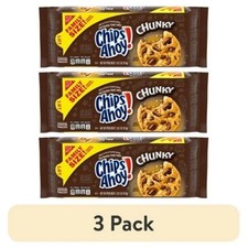3 pack CHIPS AHOY Chunky Chocolate Chip Cookies, Family Size, 18 oz