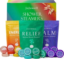 Shower Steamers Aromatherapy - 18 Pack Gifts for Women, Organic Essential Oils, 