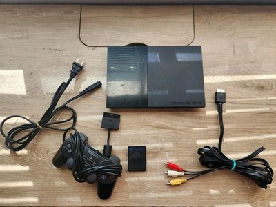 Sony PlayStation 2 Slim PS2 SCPH-90001 NTSC-U/C Black Bundle w/ Controller