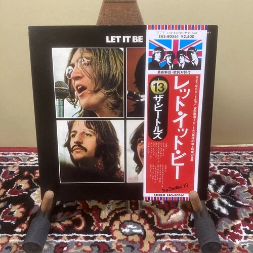 THE BEATLES LET IT BE EAS-80561 Japanese Obi Album LP Vinyl Record Japan Used