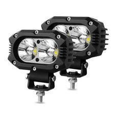 Rigidhorse 4 Inch Led Pod Lights 80W 8000LM 6500K SpotFog Lights Flood light