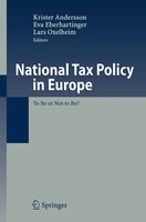 Krister Andersson (U. A.) | National Tax Policy In Europe | Taschenbuch (2010)