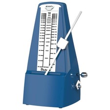 Vintage Blue Mechanical Metronome for Perfect Rhythm - No Batteries Required