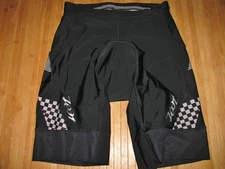 ZOOT Shorts TRIATHLON Tri Size Men's SMALL Nylon Spandex BLACK and GRAY
