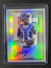 2020 Leaf Perfect Game Jayden Melendez Silver Metal Autograph!!!