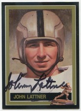 John Lattner Signed 1992 Heisman Hero Collection #19