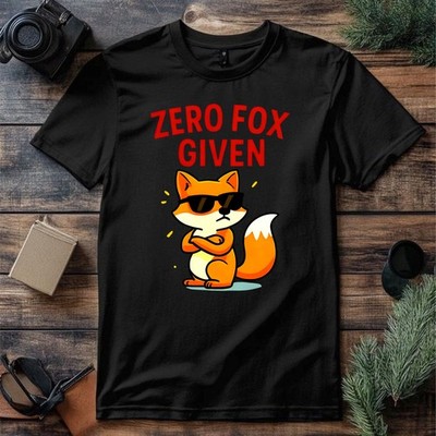 Zero Fox Given T-Shirt lustig Erwachsene Humor Witz sarkastische Parodie Geschenk Top Tee