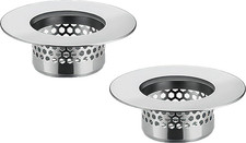 Bathroom Sink Filter - Fits 1.25"-1.60" Hole 2Pcs Stainless Steel Hair Catch