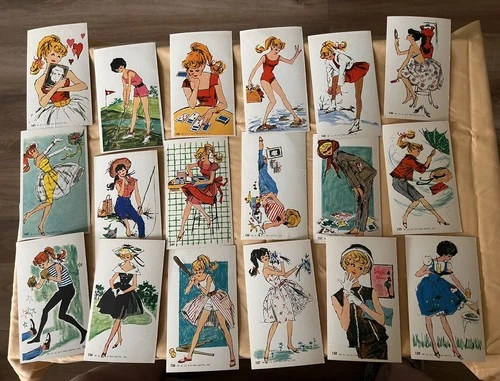 Vintage Barbie Jumbo Trading Cards-Dynamic Toy Inc. Set No. 1702-Missing 1 Card