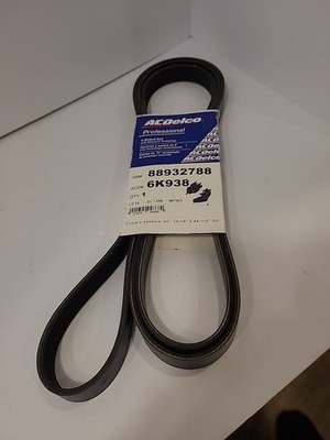 ACDelco Professional 6K938 V-Ribbed Serpentine Belt 88932788 BRAND NEW