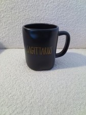 Rare Rae Dunn Black Sagittarius Coffee Mug wi...