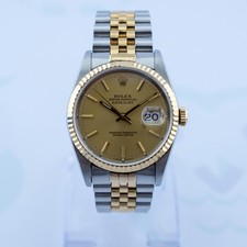 Rolex DateJust 36mm - 18ct Gold & Stainless Steel - Ref: 16233 - Year 1989