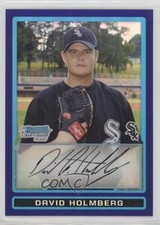 2009 Bowman Draft Prospects Chrome Purple Refractor David Holmberg #BDPP44 0l1