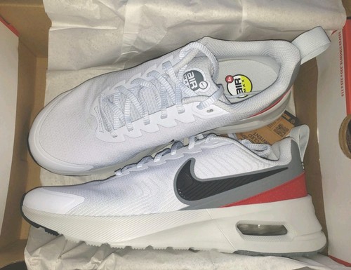 Scarpe Nike Air Max Nuaxis FD4329-002 NUOVE da uomo (SCEGLI LA TAGLIA). BIANCO-GRIGIO-ROSSO-NERO - Foto 16 di 20