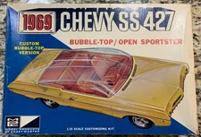 Vintage MPC 1969 Chevy SS 427 Bubble Top Open Sportster Model BOX ONLY Very Rare