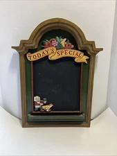 VTG Wood 20.5”x 16” Today’s Special Restaurant Bar Chalkboard Menu Wall Decor