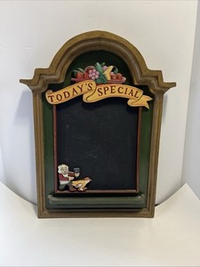 VTG Wood 20.5”x 16” Today’s Special Restaurant Bar Chalkboard Menu Wall Decor