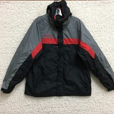 Columbia Jacket 18/20 Boys Black Bugaboo Interchange Hooded Full Zip Windbreaker