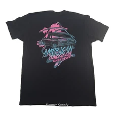 American Powertrain Overdrive Chevroley T-shirt Men's XL Neon Logo Black 