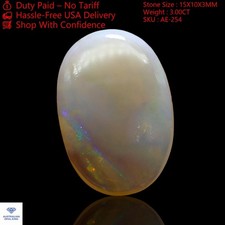 3.00 Cts Natural Australian Fire Opal Gemstone Oval Designer Cabochon 15x10x3 mm