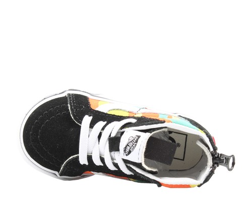 Vans Sk8-Hi Zip Camo Blazing Yellow Toddler Kids High Top Sneakers VN0A32R3VIJ - Picture 4 of 7