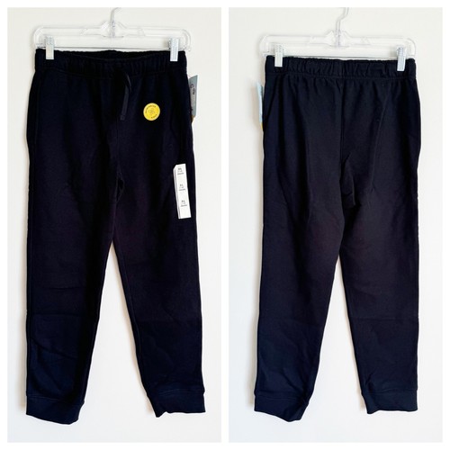 NEW Cat & Jack Boys' Fleece Jogger Pants - Black - Picture 3 of 7