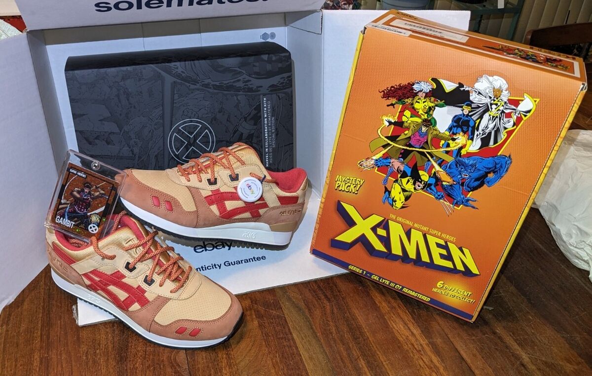 Kith X-Men x Asics Gel-Lyte III Marvel GAMBIT SIZE 8.5 with Kith X-Men x Asics Gel-Lyte III Marvel GAMBIT SIZE 8.5 with