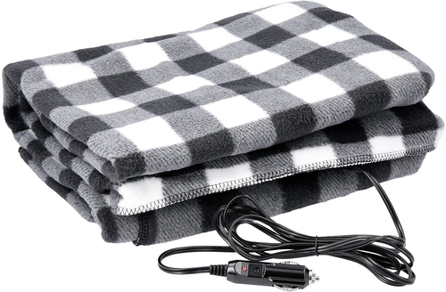 Heated Car Blanket - 12-Volt Electric Blanket for Car, Truck, SUV, or RV - Porta