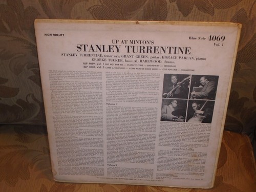 Stanley Turrentine Up at Minton's Blue Note 4069 47W63rd RVG ear Horace Parlan - Picture 4 of 4