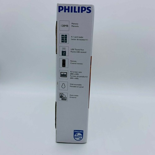 PHILIPS SPF3482/G7 - DIGITAL HOME PHOTO - WOOD FRAME 8 INCH - LCD PANEL - Picture 3 of 9