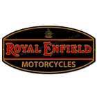 ROYAL ENFIELD MOTORCYCLES METAL SIGN / WALL ART- 19.5" WIDE X 12" HIGH