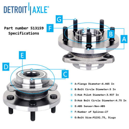 Front Upper Lower Control Arm Wheel Hubs Kit for 1999-2004 Jeep Grand Cherokee - Picture 4 of 15
