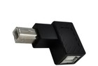 USB-B 2.0 Male Right Angle to Female Printer Adapter