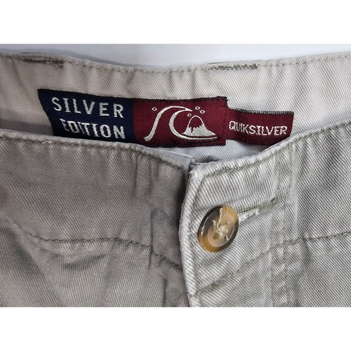 Quiksilver Cargo Shorts Men Size 36 Gray Silver Edition - Picture 4 of 9