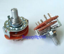 1x 4Pole 23step 24Step Rotary Switch DIY Attenuator Volume Control Shaft 6.0mm