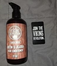 VIKING REVOLUTION Sandalwood Men's Conditioner with Biotin and Jojoba Oil - 17oz