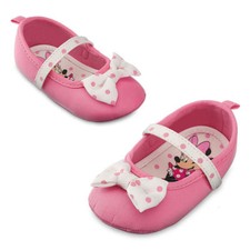 Disney Store Minnie Mouse Bebé Disfraz Zapatos Rosa Lunares 6 12 18 24m NUEVO B23