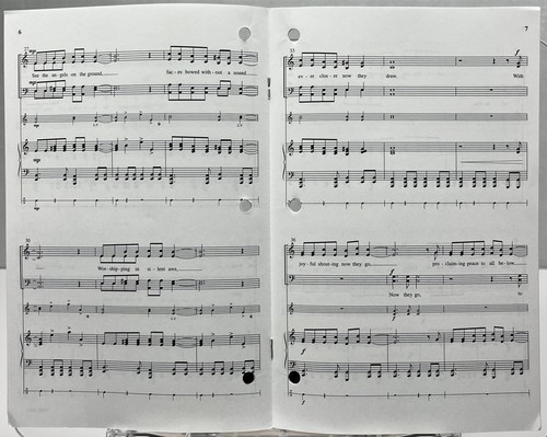 Angelic Procession Parker & Lantz SATB w Keyboard Handbells Hinshaw Sheet Music - Picture 4 of 5
