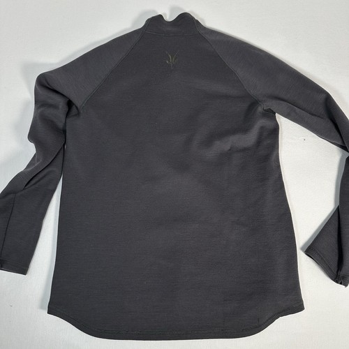 Ibex Men’s L Large 1/4 Zip Merino Wool Pullover Sweater Navy Blue Made In USA ** - Picture 9 of 16