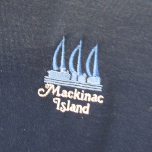 Vintage Mackinac Island Polo Shirt Men's Size XL Active Golf Extra Large Navy - Imagen 3 de 12