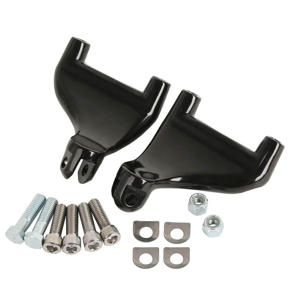estriberas traseras de pasajero montaje para Harley Sportster 883 1200 2004-2013 Foto 4 de 4