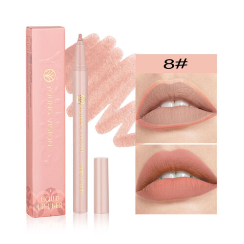 12 colores de labios mate Lig Lig Contour Penon lápiz de maquillaje duradero K - Imagen 20 de 36