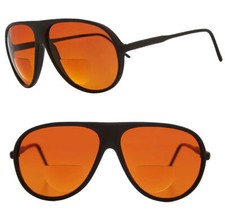 Pilots Flat Top Block Blue Light BIFOCAL Sun Reader Reading Sunglasses