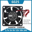 6025 DC Fans 3.7V 5V-24V Brushless Silent Cooling Cooler Fans For Computer Case